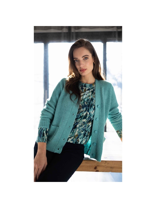 Sarto Fashion Blouson ballet neck k1942 multicolor