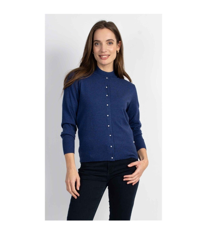 Sarto Fashion Cardigan o-neck k740 blue (clear blue)