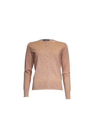Sarto Fashion Cardigan o-neck k412 brown (warm camel)