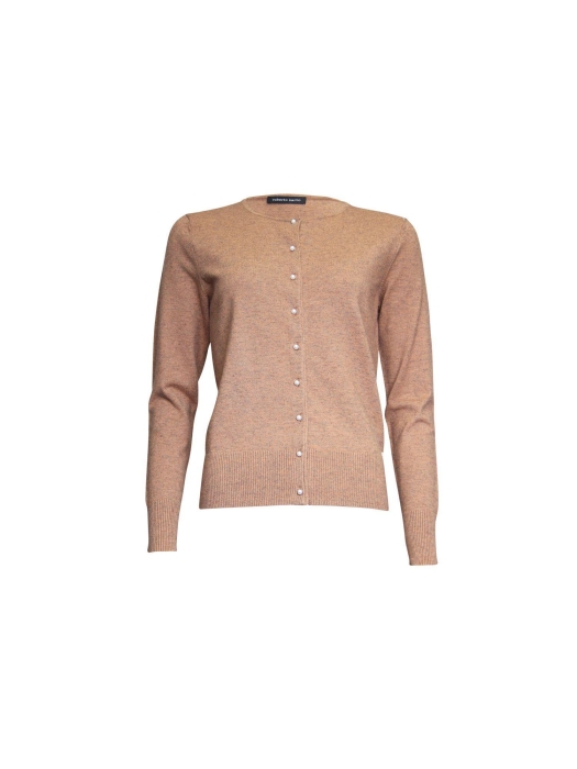 Sarto Fashion Cardigan o-neck k412 brown (warm camel)