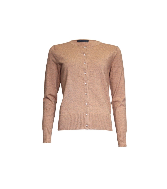Sarto Fashion Cardigan o-neck k412 brown (warm camel)