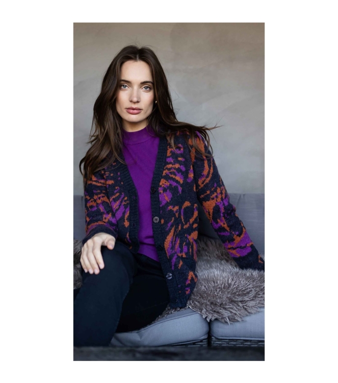 Sarto Fashion Pullover turtle k840 purple (cassis)