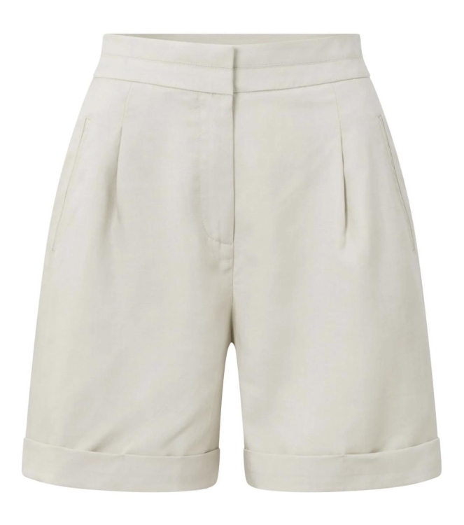 Yaya High waist bermuda short with 44500 Moonstuck grey