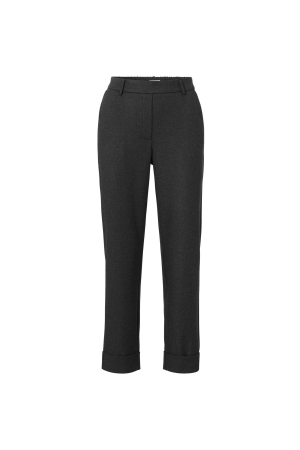 Yaya Pantalon with elastic waist Anthracite mel