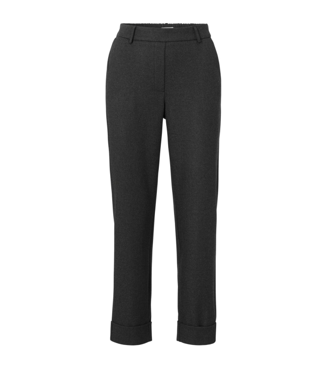 Yaya Pantalon with elastic waist Anthracite mel