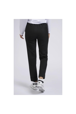 Yaya Pantalon with elastic waist Anthracite mel