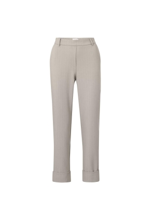 Yaya Soft pinstripe pantalon with s 500001 Dove grey dessin