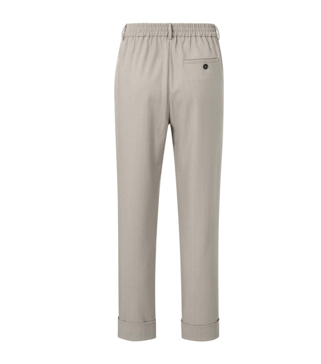 Yaya Soft pinstripe pantalon with s 500001 Dove grey dessin