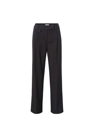 Yaya wide leg trousers with pocket 999442 Anthracite mel