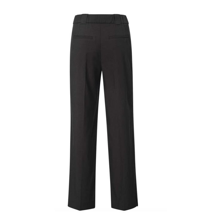 Yaya wide leg trousers with pocket 999442 Anthracite mel