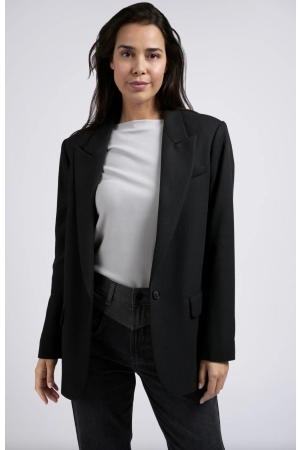 Yaya Wool mix oversized blazer 999442 Anthracite mel