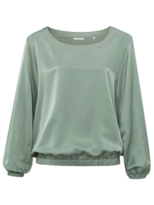 Yaya Woven blouson top 99956 Jade green