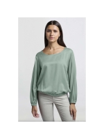 Yaya Woven blouson top 99956 Jade green