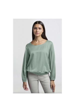 Yaya Woven blouson top 99956 Jade green