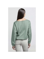 Yaya Woven blouson top 99956 Jade green