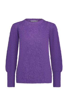 YBLS Mohair Puff Sleeve 770 Purple