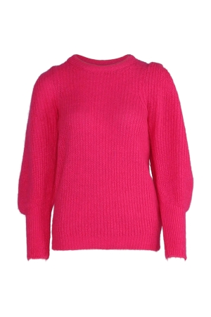 YBLS Mohair Puff Sleeve 758 Fuchsia