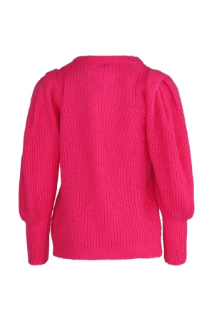 YBLS Mohair Puff Sleeve 758 Fuchsia