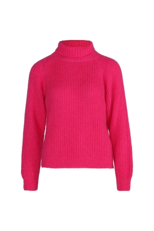 YBLS Mohair Turtle Raglan 758 Fuchsia