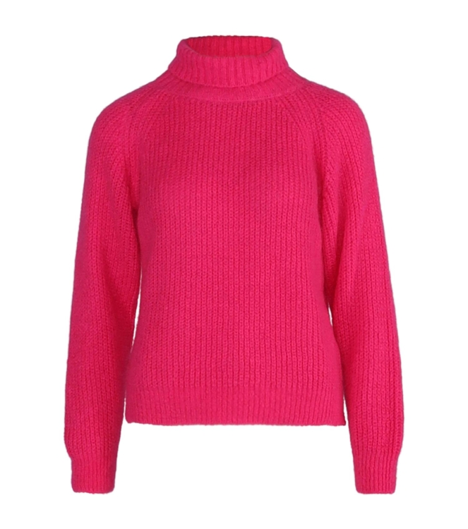 YBLS Mohair Turtle Raglan 758 Fuchsia