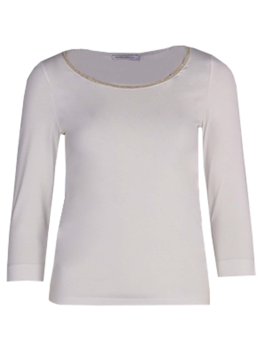 YBLS T-shirt Round Neck With Lurex 3/4 S Off white