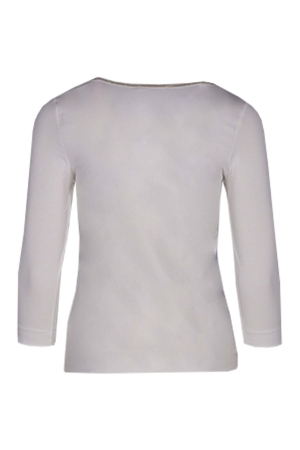 YBLS T-shirt Round Neck With Lurex 3/4 S Off white