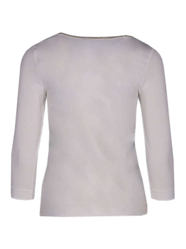 YBLS T-shirt Round Neck With Lurex 3/4 S Off white