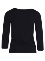 YBLS T-shirt Round Neck With Lurex 3/4 S Blauwdonker
