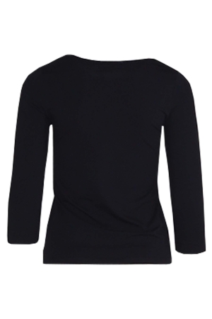 YBLS T-shirt Round Neck With Lurex 3/4 S Blauwdonker