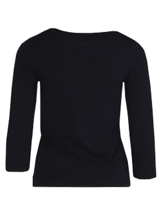 YBLS T-shirt Round Neck With Lurex 3/4 S Blauwdonker