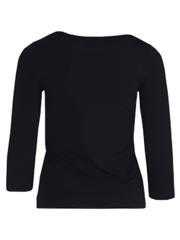YBLS T-shirt Round Neck With Lurex 3/4 S Blauwdonker