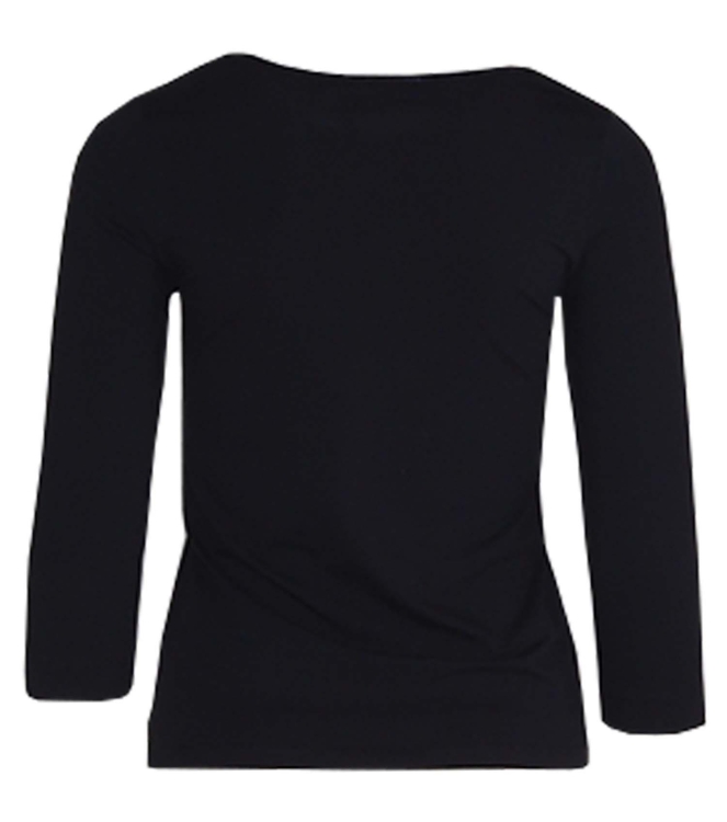 YBLS T-shirt Round Neck With Lurex 3/4 S Blauwdonker