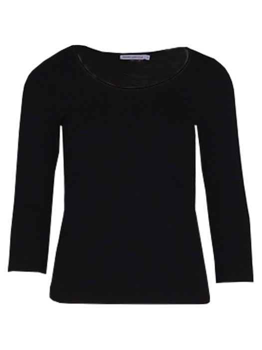 YBLS T-shirt Round Neck With Lurex 3/4 S Zwart