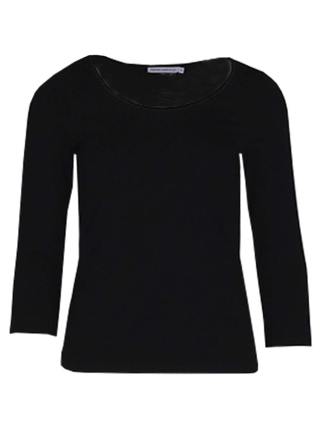 YBLS T-shirt Round Neck With Lurex 3/4 S Zwart