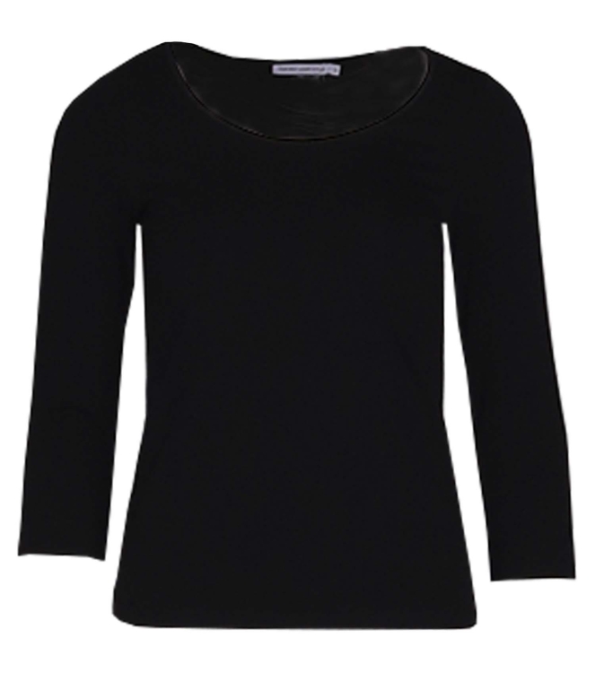 YBLS T-shirt Round Neck With Lurex 3/4 S Zwart