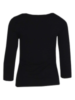 YBLS T-shirt Round Neck With Lurex 3/4 S Zwart