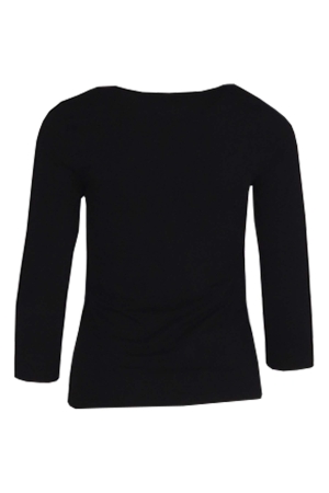 YBLS T-shirt Round Neck With Lurex 3/4 S Zwart