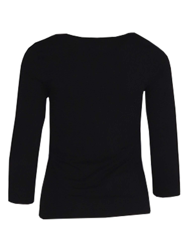YBLS T-shirt Round Neck With Lurex 3/4 S Zwart