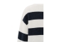 Yaya Oversized block stripe sweater 106021 Off white dessin