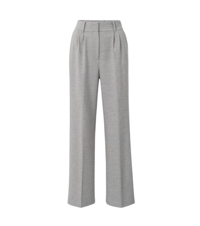 Yaya Woven wide leg trousers with p 998592 light grey mel