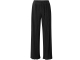 Yaya Jersey plisse wide leg trouser Black