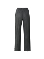 Yaya Jersey plisse wide leg trouser Dark metal grey