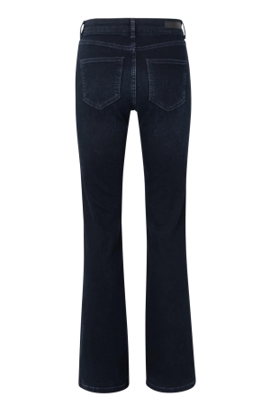 Yaya Mid waist flared denim - L34 99106 Dark blue denim
