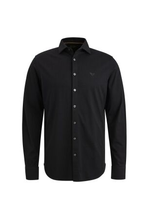 PME Legend Long Sleeve Shirt Satin Jersey 999 Black