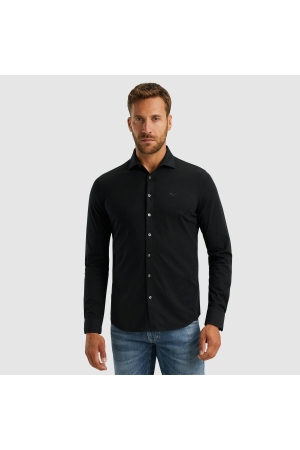 PME Legend Long Sleeve Shirt Satin Jersey 999 Black