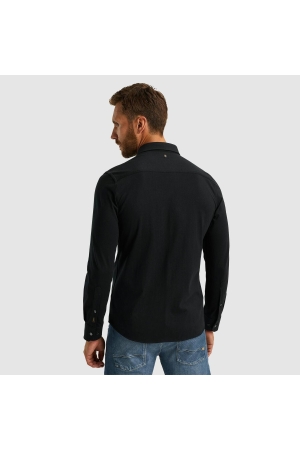 PME Legend Long Sleeve Shirt Satin Jersey 999 Black