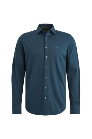PME Legend Long Sleeve Shirt Satin Jersey 5286 navy blazer