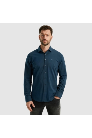 PME Legend Long Sleeve Shirt Satin Jersey 5286 navy blazer