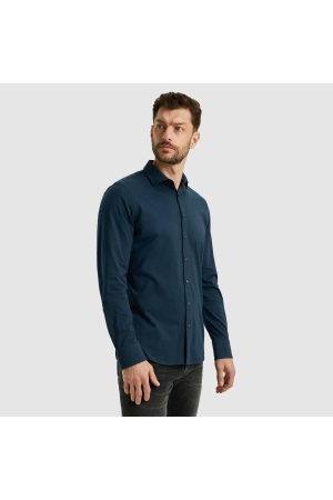 PME Legend Long Sleeve Shirt Satin Jersey 5286 navy blazer
