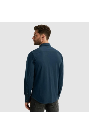 PME Legend Long Sleeve Shirt Satin Jersey 5286 navy blazer